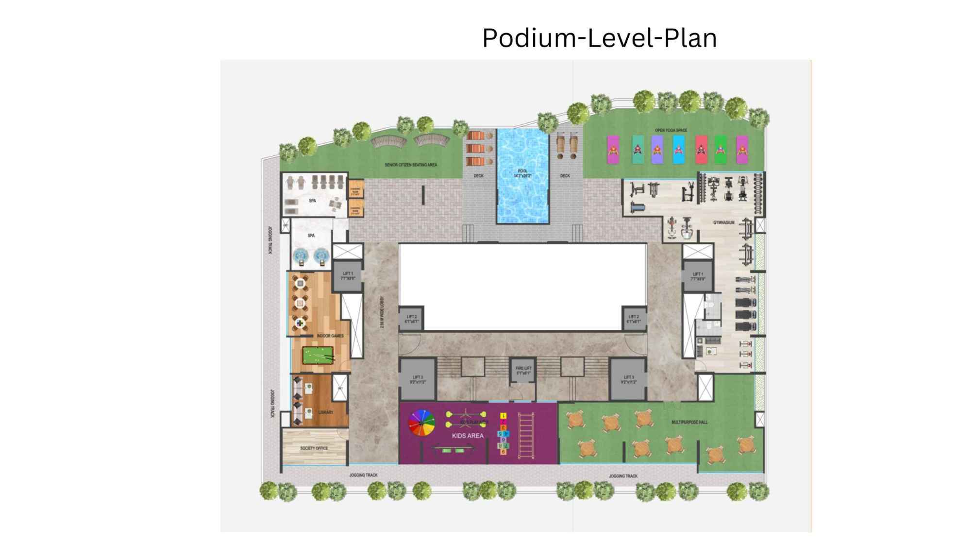 Sheetal-Kiara-Podium-level-Plan